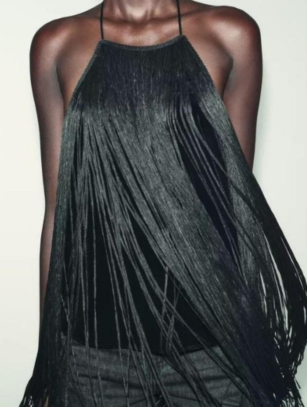 Zara Fringe Halter Top